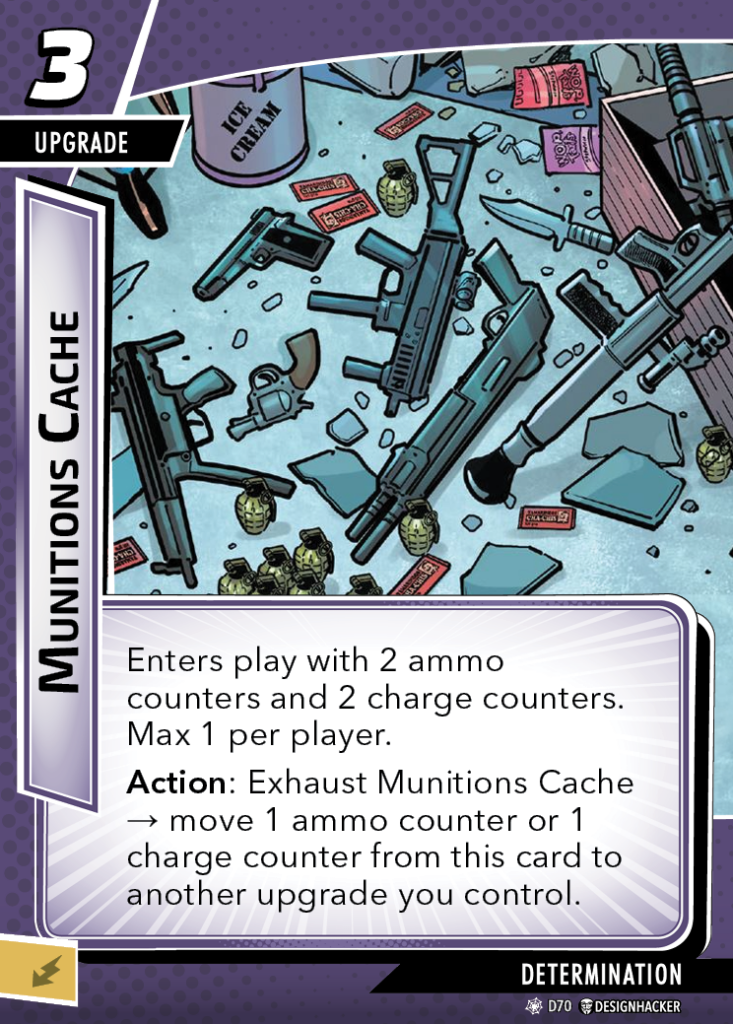 Determination Sinister Motives Wave - Munitions Cache Upgrade