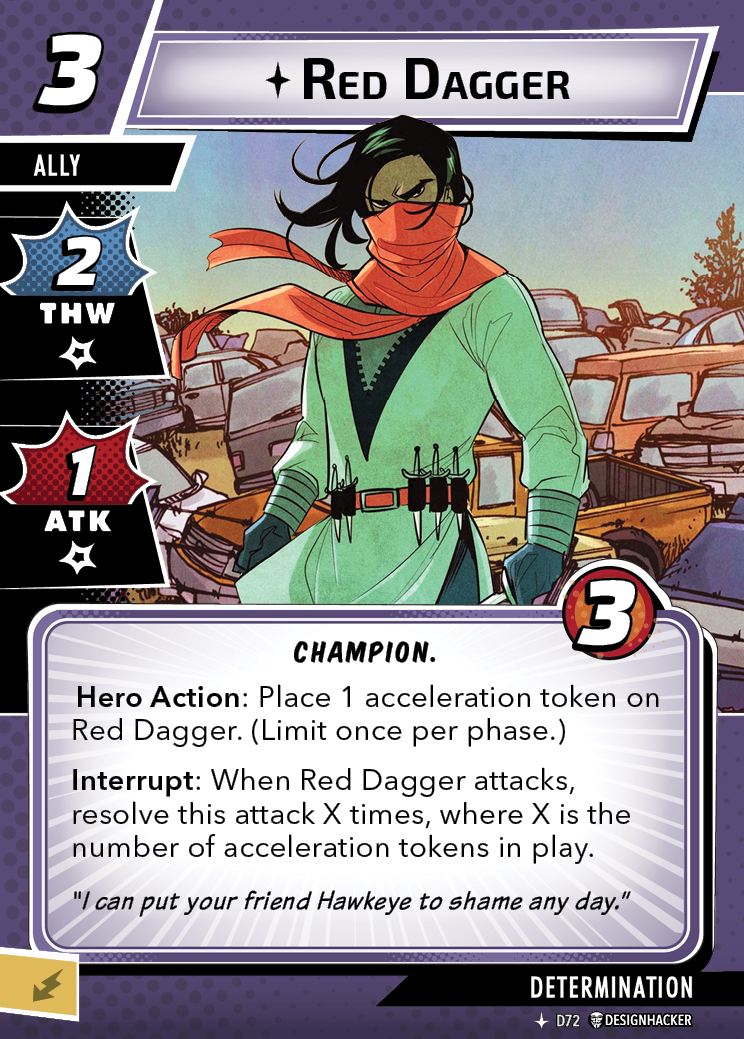 Determination Sinister Motives Wave - Red Dagger - Ally